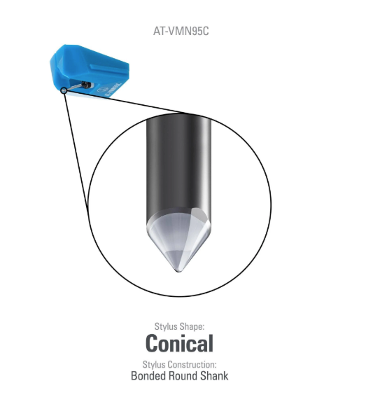 Audio-Technica AT-VMN95C Elliptical Replacement Turntable Stylus