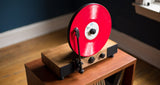 Floating Record Bluetooth vertical turntable with Built-In Stereo Speakers